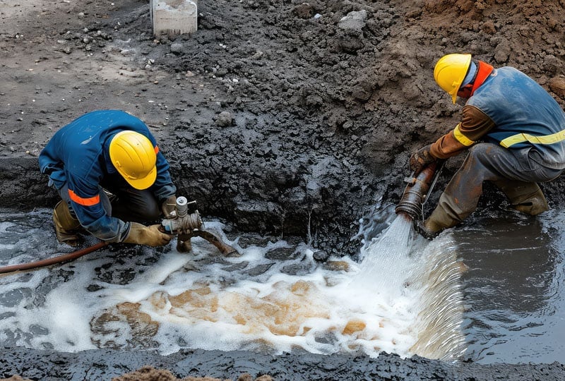 Olalla Broken Sewer Line